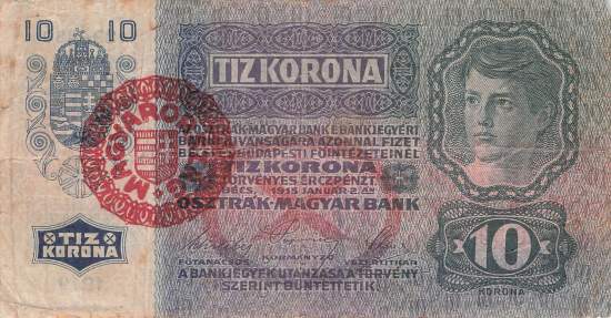 Ungarn p19 10 Korona 1920